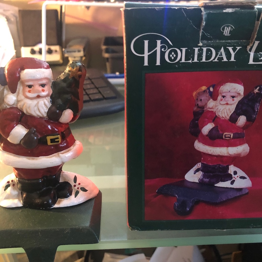 Cast Iron Xmas Stocking Holder